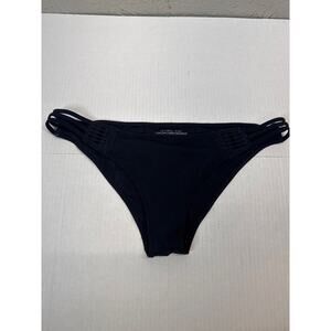 Victorias Secret Black Bikini Bottoms Beach Swim Sports Womens Size Medium